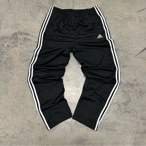 Vintage Adidas Nylon Tear Away Snap Button Track Pants Medium